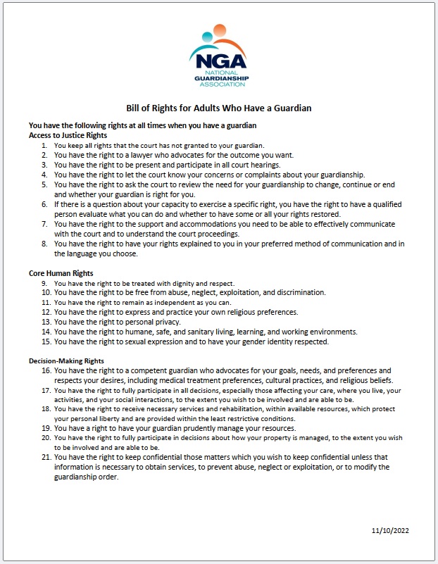 NGA Bill of Rights